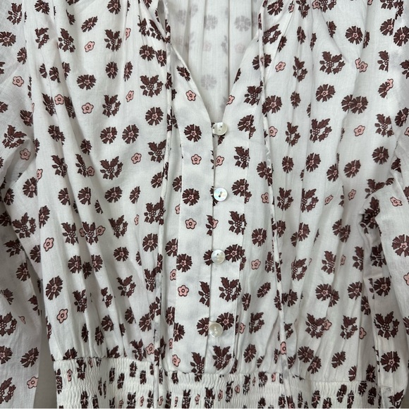 Cleobella Blakely midi dress cottagecore prairie bohemian floral v neck casual - Picture 8 of 13